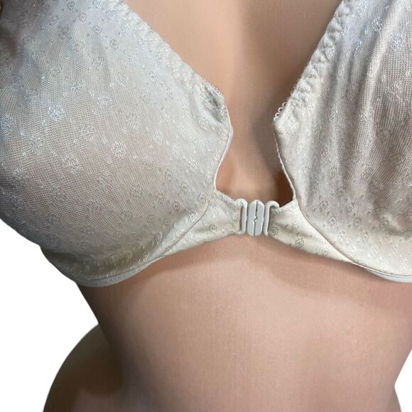 Vintage Maidenform Stretch Tee Bra 36D Tan Wireless Front Closure - Picture 5 of 8